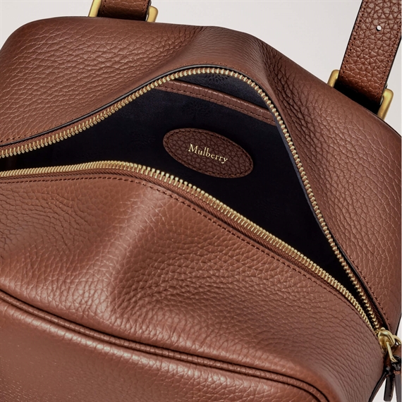 Mulberry Small Boston Bright Oak Heavy Grain